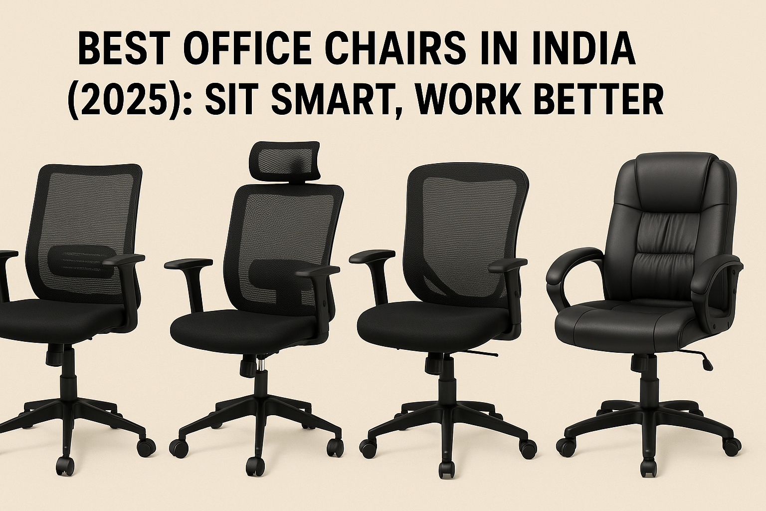 Best Office Chairs in India (2025): Sit Smart, Work Better